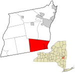 Albany County New York incorporated and unincorporated areas Coeymans highlighted